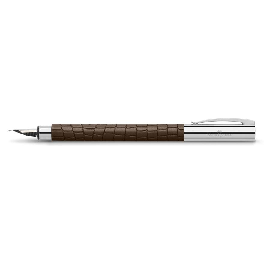 Faber-Castell - Ambition 3D Croco fountain pen, M, brown