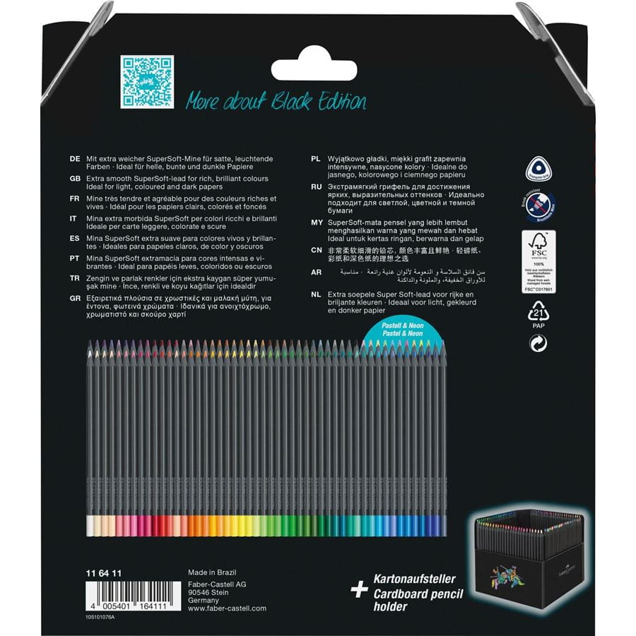 Faber-Castell - Black Edition Colour pencils 100x