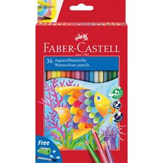 Faber-Castell - Classic Colour watercolour pencils, cardboard wallet of 36