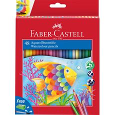 Faber-Castell - Classic Colour watercolour pencils, cardboard wallet of 48