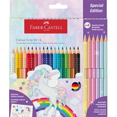 Faber-Castell - Colour Pencils Colour Grip unicorn 18+6
