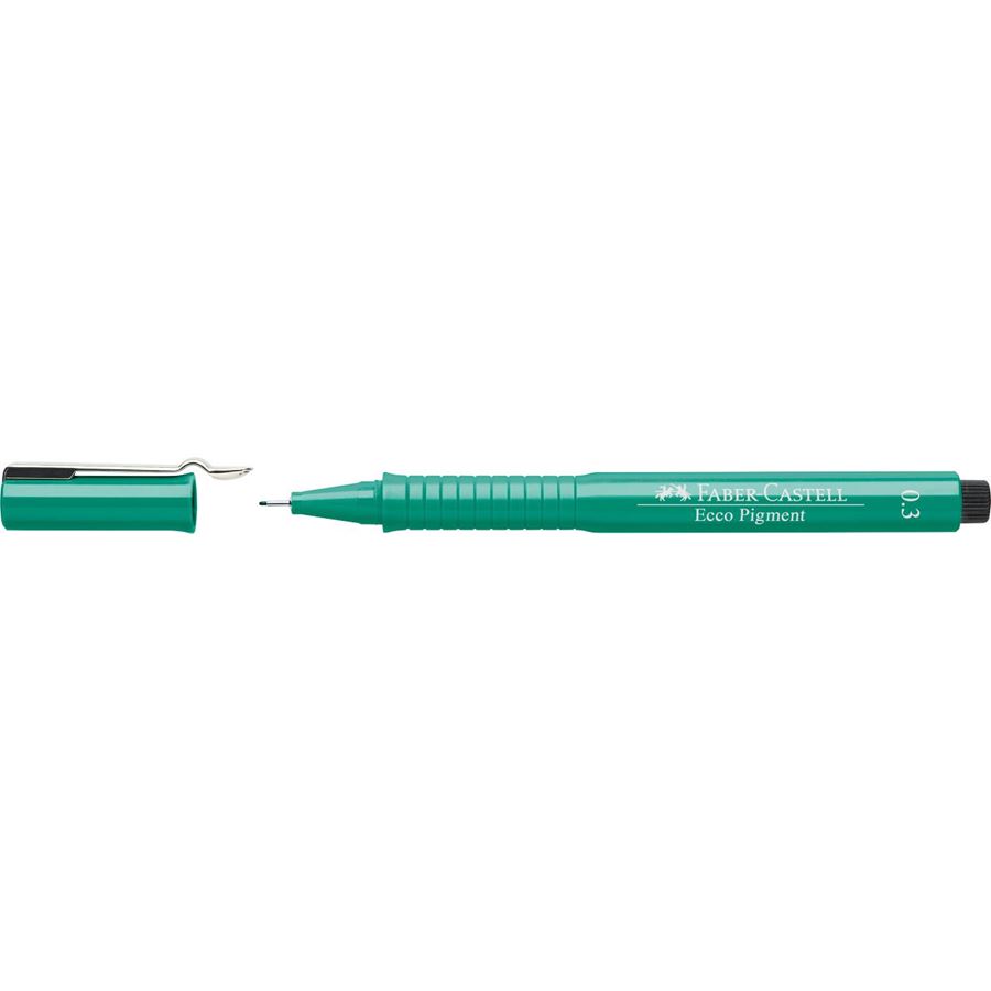 Faber-Castell - Ecco Pigment Fineliner, 0.3 mm, green