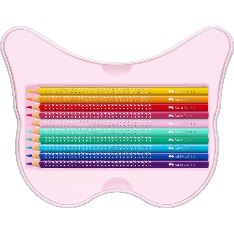 Faber-Castell - Gift set Sparkle colour pencils butterfly