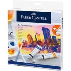 Faber-Castell - Watercolour, wallet of 24, including mixing palette