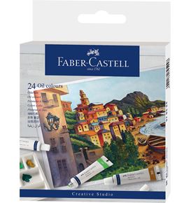 Faber-Castell - Oil colours, cardboard wallet of 24, 24x 20 ml tubes