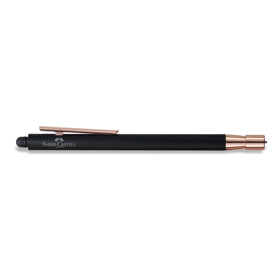 Faber-Castell - Ball Pen Stylus Neo Slim Black Matt, Rose Gold
