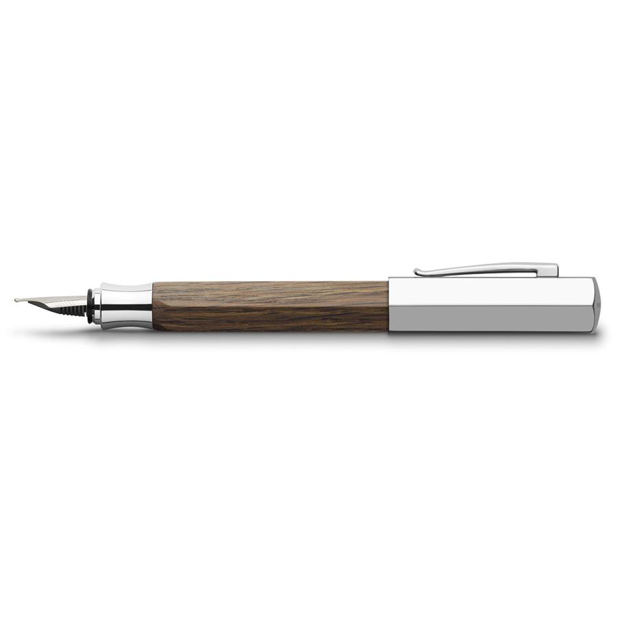 Faber-Castell - Ondoro smoked oak fountain pen, B
