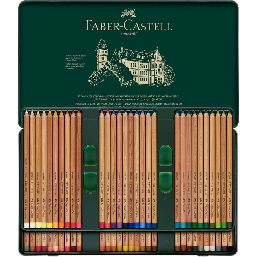 Faber-Castell - Pitt Pastel pencil, tin of 60
