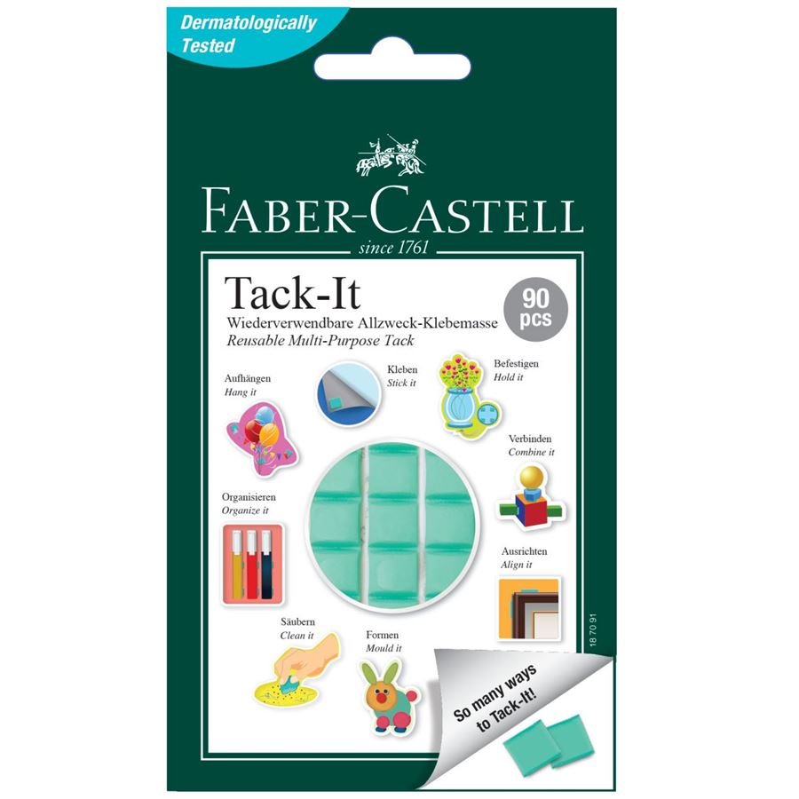 Faber-Castell - Adhesive Tack-It 187091 50g green